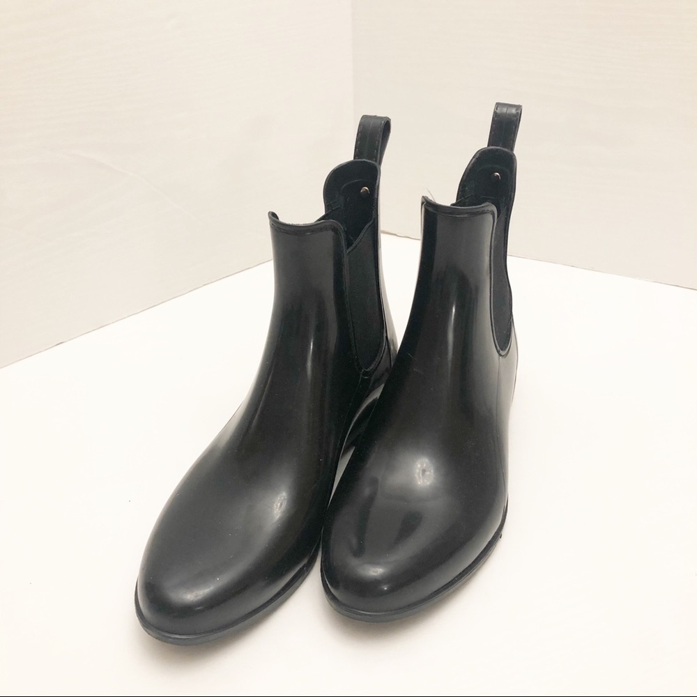Sam Edelman Tinsley black rubber boots 7